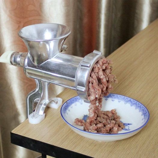 High Quality Manual Kitchen Meat Mincer Grinder Adjustable Burrs Tool