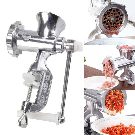 High Quality Manual Kitchen Meat Mincer Grinder Adjustable Burrs Tool