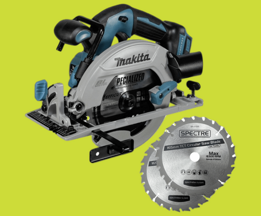 Makita DHS680Z 18v Lithium Brushless Circular Saw 165mm Bare + 2 Extra Blades