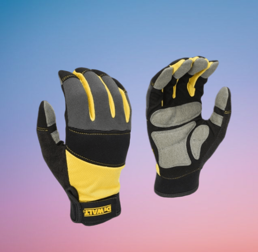 Dewalt Performance Full Finger Glove Gloves Terry Cloth Brow Wipe