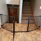 Baby Safety Fence Room Divide Metal Fire Gate Pet Dog Cat Fireplace 74*29inch