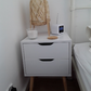 Simple Modern Bedside Table 2 Drawers Nightstand End Table Bedroom Furniture