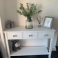 Windsor Console Table With Undershelf, Living Room, Hall Way Furniture, White