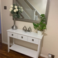 Windsor Console Table With Undershelf, Living Room, Hall Way Furniture, White