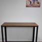 Console Table, Narrow Hallway Table with Metal Frame Storage Style Industrial, Rustic Brown