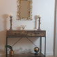 Console Table, 2 Drawers with Handles and Storage Shelf Side Table