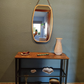 Industrial Console Table, Narrow Side Table, Rustic Brown Hallway Sofa Table with 2 Mesh Shelves