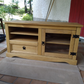 Corona Entertainment Cabinet, TV Stand, Solid Pine Wood