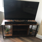 TV Stand for TV up to 50 Inches, TV Cabinet with Open Shelves, TV Console Rustic Brown