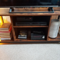 TV Stand for TV up to 50 Inches, TV Cabinet with Open Shelves, TV Console Rustic Brown