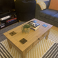 Corona Coffee Table With Drawer, Made from Distressed Waxed Pine, Solid Wood