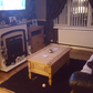 Corona Coffee Table With Drawer, Made from Distressed Waxed Pine, Solid Wood