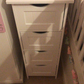 Bathroom Cabinet with 4 Drawers, White