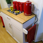 💥FREE SHIPPING💥 Rolling Kitchen Island w/ Adjustable Shelf & Large Drawer Cupboard Cabinet Cart