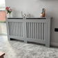 💥SALE💥Large Radiator Cover Wall Cabinet MDF Wood Furniture Vertical Grill Grey Modern