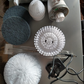Electric spin scrubber cleaning brush shower brush for bathroom with 5 brush heads