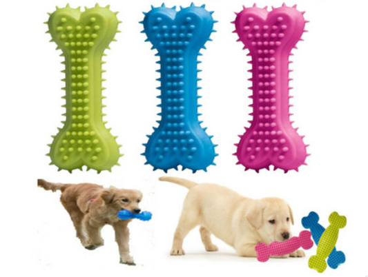 Puppy Dog Pet Safety Chew Toys Bite-Resistant Puppy Durable Rubber Dental Teeth