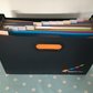 Antibacterial SupaFile  A4 13-Part Landscape Desktop Expanding File w/ Multi-Colored Dividers