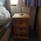 Corona 3 Drawer Bedside, End Table, Side Table - Brown