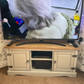 Corona Grey Wax 2 Door TV Stand Unit FREE SHIPPING