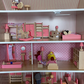 Children Wooden Doll House Furniture Gift Toy Sets