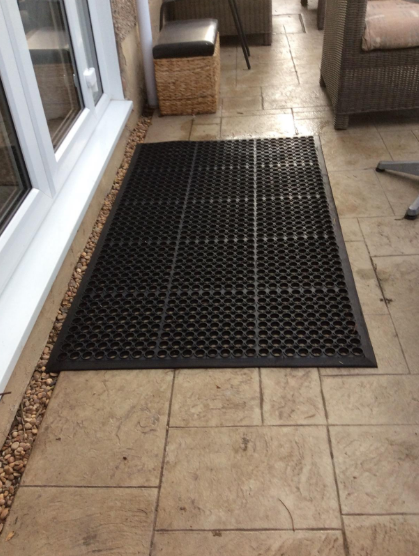 The Large Outdoor Rubber Entrance Mats None Slip Drainage Door Mat