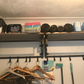 Rack Wall-Mounted with 5 Hook, Hanging Rail, Versatile for Entryway