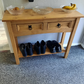 Corona 2-Drawer Console Table - Pine