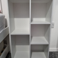 5-Cube Reversible Open Shelf Bookcase, Wood, White