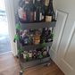 3-Layer Kitchen Trolley with 360 Degree Wheels for indoor and outdoor use