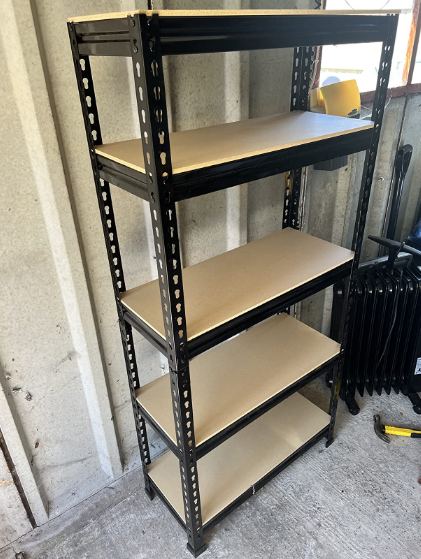 Black - 5 Tier Metal Shelving Unit Storage Racking Shelves Garage Warehouse  Shed