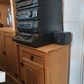 Corona Bedside Cabinet, 1 Drawer 1 Door, Solid Pine Wood