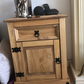 Corona Bedside Cabinet, 1 Drawer 1 Door, Solid Pine Wood
