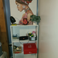 3-Tier Adjustable Shelf Bookcase, Pink/White/Black