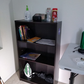 3-Tier Adjustable Shelf Bookcase, Pink/White/Black