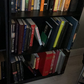 3-Tier Adjustable Shelf Bookcase, Pink/White/Black
