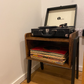 Stackable Side Table with Open Compartment, Nightstand, End Table, Rustic Brown