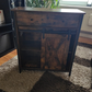 Storage Cabinet, Sideboard and TV Cabinet, Cabinet with 1 Drawer and Sliding Barn Door