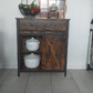 Storage Cabinet, Sideboard and TV Cabinet, Cabinet with 1 Drawer and Sliding Barn Door