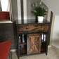 Storage Cabinet, Sideboard and TV Cabinet, Cabinet with 1 Drawer and Sliding Barn Door