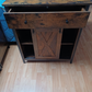 Storage Cabinet, Sideboard and TV Cabinet, Cabinet with 1 Drawer and Sliding Barn Door
