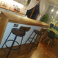 2 Set Bar Stools, Kitchen Stools, Tall Bar Chairs with Backrest, Steel Frame, Rustic Brown