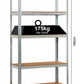 5 Shelf Steel Garage Utility Rack, Adjustable Shelves Heavy Duty Shelving Unit Storage