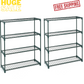 2 Pcs LARGE 4 TIER GARDEN STAND SHELVING RACK RACKING DISPLAY FLOWERS GREENHOUSE PLANT