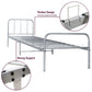 💥SALE💥3FT Single Round Metal Bed Frame White Kid Adult Bedroom Furniture
