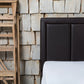 STORAGE LEATHER BED OTTOMAN GAS LIFT KING SIZE