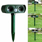 UTRASONIC SOLAR ANIMAL REPELLER DRIVE DOG CAT FOX DETERENT GUARD DEFENDS WARNING