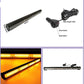 23'' 72W Cob Led Emergency Warning Hazard Flash Strobe Beacon Light Bar Amber
