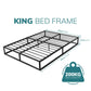 💥SALE💥King Size Extra Strong Platform Metal Bed Frame Bedroom Furniture Black