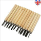 12Pcs Wood Carving Knife Chisel Kit Woodworking Whittling Cutter Chip Hand Tool